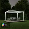 Ximax Aluminium Pergola Shade Beschattungssystem mit Lamellendach 300 x 400 cm i...