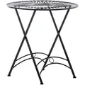 TPFGarden Gartentisch, Dunkelbraun, Metall, 71x71x71 cm, Gartenmöbel, Gartentische, Gartentische