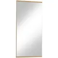 Wandspiegel, Eiche, Holz, Glas, Eiche, massiv, rechteckig, 41x82x2 cm, Goldenes M, Made in Germany, DGM-Klimapakt, in verschiedenen Größen erhältlich, senkrecht montierbar, Spiegel, Wandspiegel