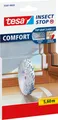 tesa Comfort Fliegengitter Ersatzrolle - selbstklebendes Klettband weiß 5,6m