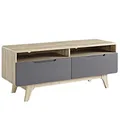 Modway-Origin Mid-Century Moderner 47-Zoll-TV Board, Grau, 39 x 119 x 48 cm
