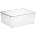 Rotho Aufbewahrungsbox  CLEAR , transparent/klar , Kunststoff , Maße (cm): B: 26,5 H: 14
