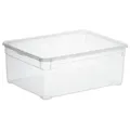 rothopro Clearbox Aufbewahrungsbox mit Deckel Fassungsvermögen: 10,0 l
