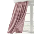 Samt Vorhang Kräuselband UBand Gardine Velvet abdunkelnd und Blickdicht, 140x...