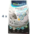 (EUR 1,58 /L) Biokat's Diamond Care MultiCat Fresh Katzenstreu Aktivkohle 4x 8 l