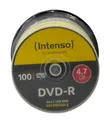 100x Intenso DVD-R Rohlinge in Spindel / 4,7GB / 16x / 120 min. / Brandneu