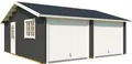 LASITA MAJA Garage Falkland (Set, Für 2 Fahrzeuge geeignet), Garage + 2 Schwingtoren