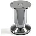 SO-TECH® Möbelfuß ALPHA, belastbar bis 250 kg, höhenverstellbar bis 15 mm, (1-St), Höhe 80 mm, Aluminium, Chrom poliert silberfarben Ø 3.8 cm x 8 cm