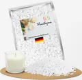 Montegoni Paraffinwachs für Kerzen, Kerzenwachs, vollraffineriertes Wachs Pastillen, Wachsgranulat pastillen, Kerzenwachs zum gießen