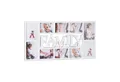 relaxdays Collagerahmen Bilderrahmen Familie für 10 Fotos, weiß
