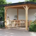 vidaXL Outdoor-Küchenschränke 3 Stk. Massivholz Kiefer