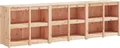 vidaXL Outdoor-Küchenschränke MEPPEL 3 Stk. Massivholz Kiefer