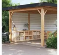 vidaXL Outdoor-Küchenmodul Outdoor-Küchenschränke 3 Stk. Massivholz Kiefer