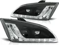 Scheinwerfer LED Tagfahrlicht Optik passend für Ford Focus 2 Bj. 04-08 Schwarz