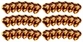 Rocktile Plektren Brown Tortoise Thin 36er Pack - Stärke “Thin” (0,46 mm) - Traditionelle Teardrop-Form - Material: Zelluloid - Braun