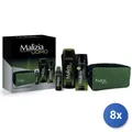 8x Geschenkset Malizia Vetyver Duschschaum + Deo + Rasier Schaum, Multicolor