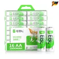 AA Akku 2800mAh 16 Stück Wiederaufladbar Rechargeable