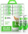 EBL Akku AA 2800mAh 16 Stück Wiederaufladbare Batterien