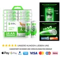 EBL Akku AA 2800mAh 16 Stück wiederaufladbare Batterien