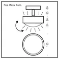 Top Light LED-Deckenleuchte PUK MAXX TURN (Up- & Downlight) chrom matt 2-3038001 4251349309668