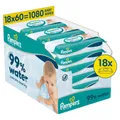 Pampers Feuchte Tücher 99% Water 18x Feuchttücher 1080 Stück