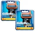 16er Set Gillette (Fusion5) Proglide Power Rasierklingen Klingen in 2x 8er OVP