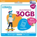 LEBARA HELLO! 30 Prepaid SIM-Karte | Allnet-Flat Telefonie & SMS | 30GB Datenvol