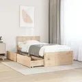 Massivholzbett Ohne Matratze 90x190 Cm Kiefernholz Vidaxl