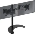 Duronic DM35D2 Arm für 2 Computermonitore | Dual-Monitorhalterung für PC mit Gelenk, ergonomisch, für den Schreibtisch, VESA 75 100, höhenverstellbar, drehbar, neigbar, schwenkbar, universelle