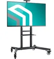 ONKRON TV Ständer rollbar für 55-90 Zoll, bis 90 kg, höhenverstellbar, TS1871-B