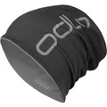 Odlo Mütze für Herren und Damen Reversible | Odlo Steel Grey - Schwarz | Einheitsgröße | Winter Sportmütze | Beanie