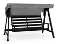 Brafab Kornhult Hollywoodschaukel 219x158cm Kiefer schwarz, rollbar, ohne Dachtextilen 7393260031475