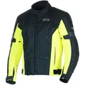 GMS Lagos wasserdichte Motorrad Textiljacke, schwarz-gelb, Größe 3XL für Männer