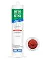 OTTOSEAL S 100 Premium-Sanitär-Silikon 300ml C35 feuerrot – Sicher gegen Schimmel & Ideal für Bad, Küche & Wohnbereich – Hervorragend Glätt- & Modellierbar