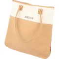 Bonizetti Korktasche Tragetasche CARINA 36cm x 36cm x 9cm Damentasche aus recyceltem Canvas und Kork fein vegane und nachhaltige Handtasche, Henkel... - Naturbelassen
