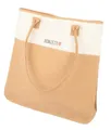 Bonizetti Handtasche Korktasche CARINA (36 × 36 × 9 cm, Kork fein, 1-tlg), Recyceltes Canvas & Kork, vegan, nachhaltig