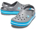Crocs Sandale Crocband Clog charcoalgrau/ocean Herren/Damen Badeschuh