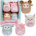Squishville 4er Set Barnyard Squad Maskottchen, 6cm, Stofftiere, Ce