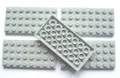 LEGO Bricks 3035 City Platten (4 x 8 Zapfen, 5 Stück), Hellgrau