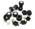 LEGO City – Räder und Achsen Set – 5 Car-Achsen und 10 Fat Shooter mit weißem Rad