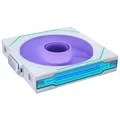 Lian Li UNI FAN SL-INF WIRELESS RGB PC-Lüfter 140mm Weiß | Reverse Blade Design – PWM Gehäuselüfter, ARGB-Beleuchtung & Unendlichkeitsspiegel, Stecksystem, Umgekehrter Airflow