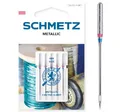 SCHMETZ | 5 Nähmaschinennadeln | Metallic | 130/705 H-MET | Nadeldicke 90/14 | Geeignet für das Vernähen von Metallic-Nähfäden | auf jeder gängigen Haushaltsnähmaschine einsetzbar