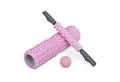 relaxdays Massagerolle Rosa Faszienrolle im 3er Set