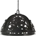 vidaXL Deckenlampe Industriestil Kettenrad-Design 45 cm E27 - Schwarz