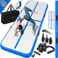 KESSER® Turnmatte Aufblasbar Airtrack 2m/3m/4m/5m/6m Fitness-Matte Gymnastikmatte | inkl. Tragetasche & elektr. Luftpumpe | Yogamatte, Tumbling Matten, Trainingsmatte, Turn- & Fitness