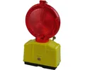 Baustellen Warnleuchte Rot Lampe für Schrankenzaun Baustellenzaun Absperrzaun