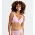 sloggi Bügelloser BH ZERO Feel Bliss THE UP Spitzenoptik, Lift-Up Effekt, mit herausnehmbaren atmungsaktiven Pads rosa M