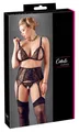 Cottelli CURVES Sexy 3-teiliges Spitzen-Set Schwarz 2XL