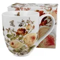 DUO Flowers Classic XXL Becher 1000 ml ZAHRA New Bone China Porzellan - Weiß/Bunt