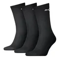 PUMA Sportsocken Crew Sock 6er Pack – Verstärkte Ferse, flache Naht – Unisex für Damen & Herren Schwarz 43-46